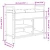 vidaXL Banc &agrave; chaussures ch&ecirc;ne sonoma 65,5x32x57,5cm bois d'ing&eacute;nierie