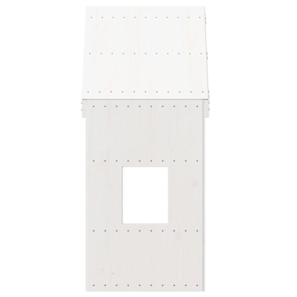 vidaXL Toit de lit pour enfants blanc 60x99x139,5cm bois de pin massif