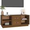 vidaXL Meuble TV Marron miel 100x34x40 cm Bois de pin massif