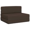 vidaXL Canap&eacute;-lit pliant Taupe 190 x 100 x 15 cm tissu