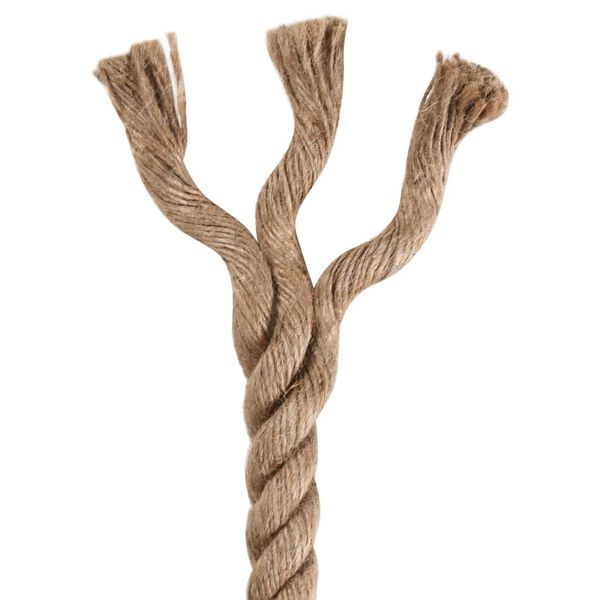 vidaXL Corde de jute 10 m de long 40 mm d'épaisseur