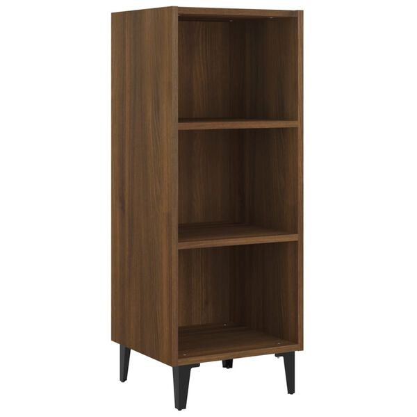 vidaXL Buffet chêne marron 34,5x32,5x90 cm bois d'ingénierie