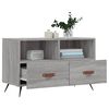 vidaXL Meuble TV Sonoma gris 80x36x50 cm Bois d'ingénierie