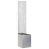 vidaXL &Eacute;cran de confidentialit&eacute; de jardin Floral Argent 32 x 140 cm
