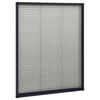 vidaXL Moustiquaire pliss&eacute;e pour fen&ecirc;tre Aluminium Anthracite 60x80 cm
