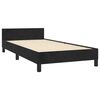 vidaXL Cadre de lit sans matelas noir 100x200 cm velours