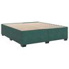 vidaXL Sommier &agrave; lattes de lit et matelas Vert fonc&eacute; 200x200cm Velours