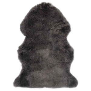 vidaXL Tapis en peau de mouton 60 x 90 cm Gris clair