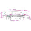 vidaXL Lit de jour et lit gigogne sans matelas 90x190 cm bois massif