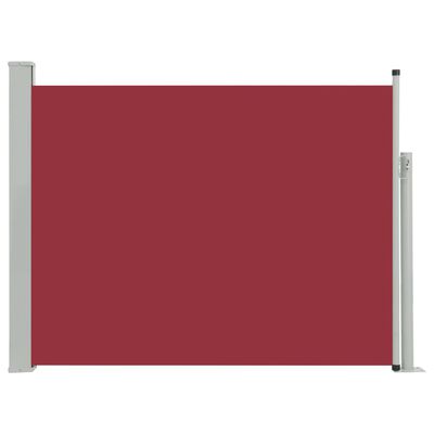 vidaXL Auvent latéral rétractable de patio 140x500 cm Rouge