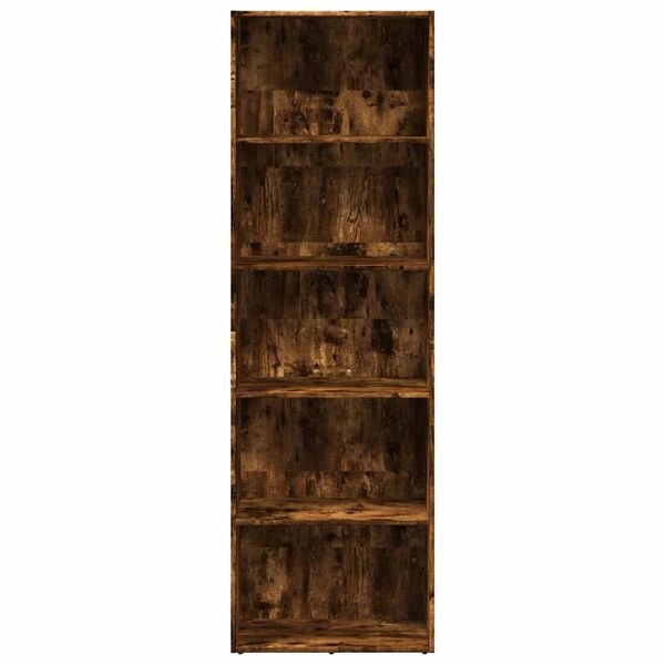 vidaXL Biblioth&egrave;que ch&ecirc;ne fum&eacute; 60x30x189 cm bois d'ing&eacute;nierie