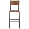 vidaXL Chaises de bar lot de 4 contreplaqué solide et acier