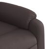 vidaXL Fauteuil inclinable Marron foncé Tissu