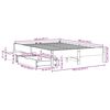 vidaXL Cadre de lit sans matelas 140x190 cm bois de pin massif