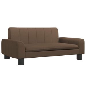 vidaXL Canap&eacute; pour enfants marron 70x45x30 cm tissu