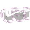 vidaXL Salon de jardin avec coussins 8 pcs beige r&eacute;sine tress&eacute;e
