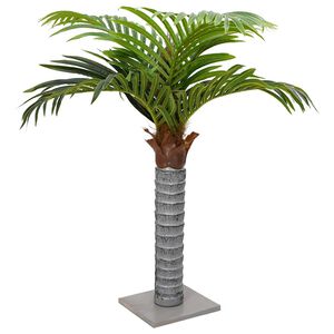 vidaXL Palmier artificiel 6 feuilles 100 cm vert