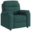 vidaXL Fauteuil inclinable Vert foncé Tissu