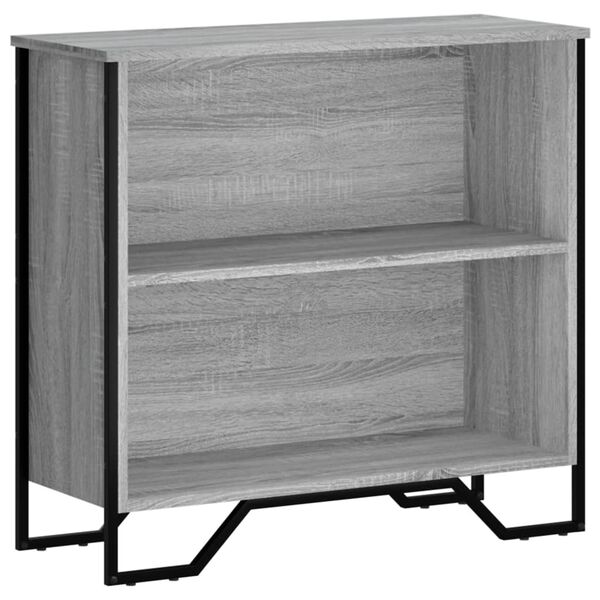 vidaXL Biblioth&egrave;que sonoma gris 80x31x74,5 cm bois d'ing&eacute;nierie