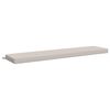 vidaXL Coussin de banc SOEST 100 % polyester Blanc 200 x 40 x 8 cm