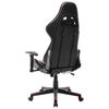 vidaXL Chaise de jeu Noir et rouge bordeaux Cuir artificiel