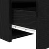 vidaXL Cabinet de chevet avec tiroir 2 pcs Chêne noir 50 x 40 x 45 cm