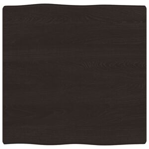 vidaXL Dessus de table bois massif trait&eacute; bordure assortie