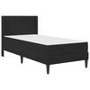 vidaXL Cadre de lit avec matelas Noir 80 x 200 cm Velours