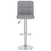 vidaXL Tabouret de bar Gris clair Tissu