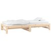 vidaXL Lit coulissant sans matelas 2x(90x190) cm Bois de pin massif