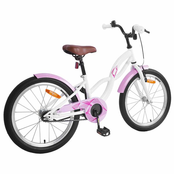 vidaXL V&eacute;lo pour Enfants 18 Pouces pour les 5-7 ans Blanc