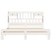vidaXL Lit biblioth&egrave;que sans matelas blanc 180x200 cm bois pin massif