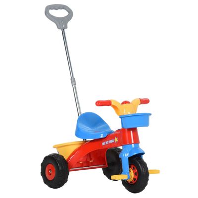 vidaXL Tricycle pour enfants avec poignée pour parents Multicolore