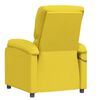 vidaXL Fauteuil &eacute;lectrique de massage Jaune clair Tissu