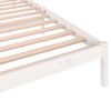 vidaXL Cadre de lit sans matelas bois de pin massif 100x200 cm blanc