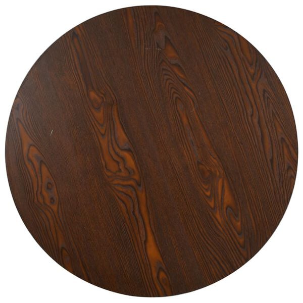 vidaXL Table de bistro Marron fonc&eacute; 80 cm MDF