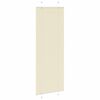vidaXL Store pliss&eacute; cr&egrave;me 75x200 cm largeur du tissu 74,4 cm polyester