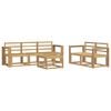 vidaXL Ensemble de canap&eacute;s d'ext&eacute;rieur 6 pcs Blanc 59 x 59 x 37 cm