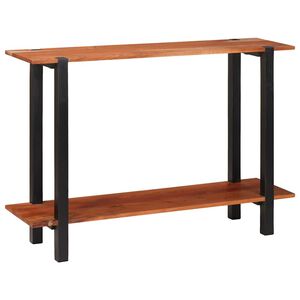 vidaXL Table console avec &eacute;tag&egrave;re Marron et Noir 110 x 30 x 75 cm