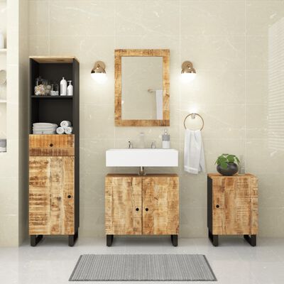 vidaXL Ensemble de meubles de salle de bain 4 pcs bois manguier massif