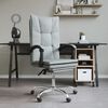 vidaXL Fauteuil inclinable de bureau Gris fonc&eacute; Tissu