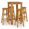 vidaXL Ensemble de bar de jardin 5 pcs bois d'acacia solide