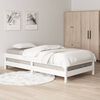 vidaXL Lit empilable sans matelas blanc 90x190 cm bois de pin massif