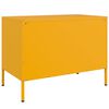 vidaXL Meubles TV 2 pcs jaune moutarde 68x39x50,5 cm acier