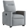 vidaXL Fauteuil inclinable électrique gris clair tissu