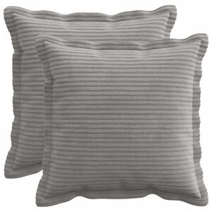 vidaXL Housse de coussin 2 pc HOUTEN Gris clair 30 x 30 cm