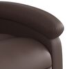 vidaXL Fauteuil inclinable de massage Marron Similicuir