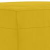 vidaXL Ensemble de canapés 3 pcs avec coussins Jaune Velours