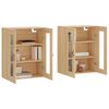 vidaXL Armoires murales 2 pcs ch&ecirc;ne sonoma bois d'ing&eacute;nierie
