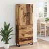 vidaXL Haut Armoire avec tiroir 2 pcs Bois Ancien 69,5 x 34 x 180 cm